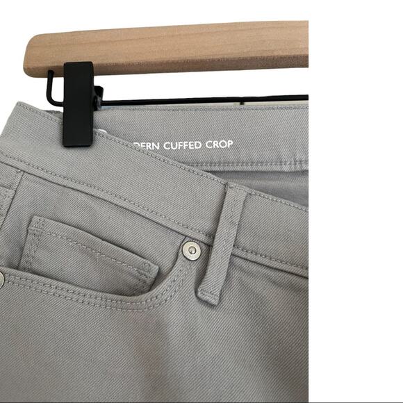 Loft Outlet Modern Cuffed Crop Jean Gray Size 2 - Picture 3 of 8